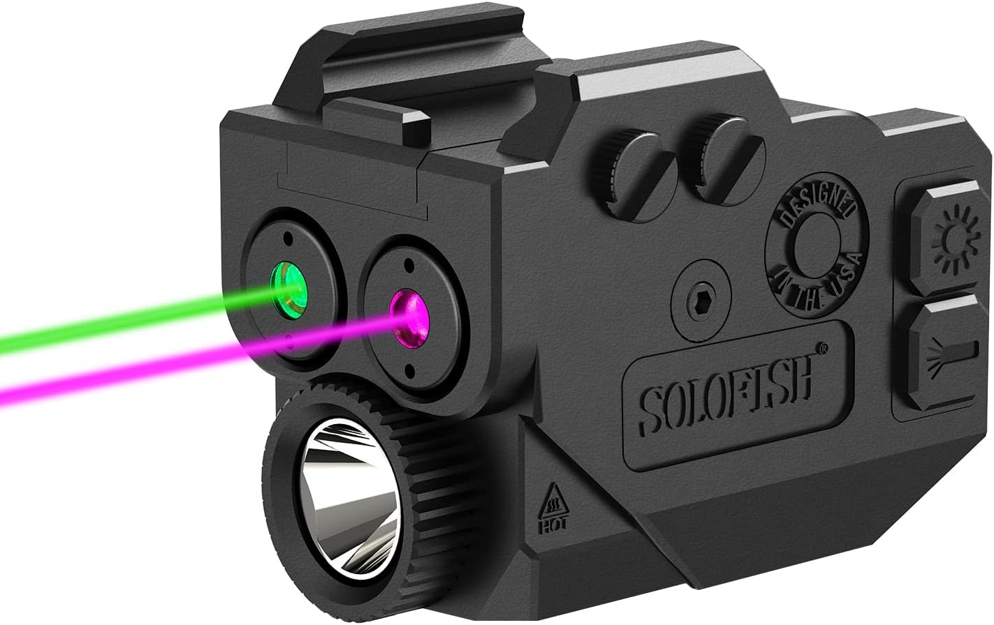 SOLOFISH 500lm Pistol Light with Adjustable Rail System and Modes