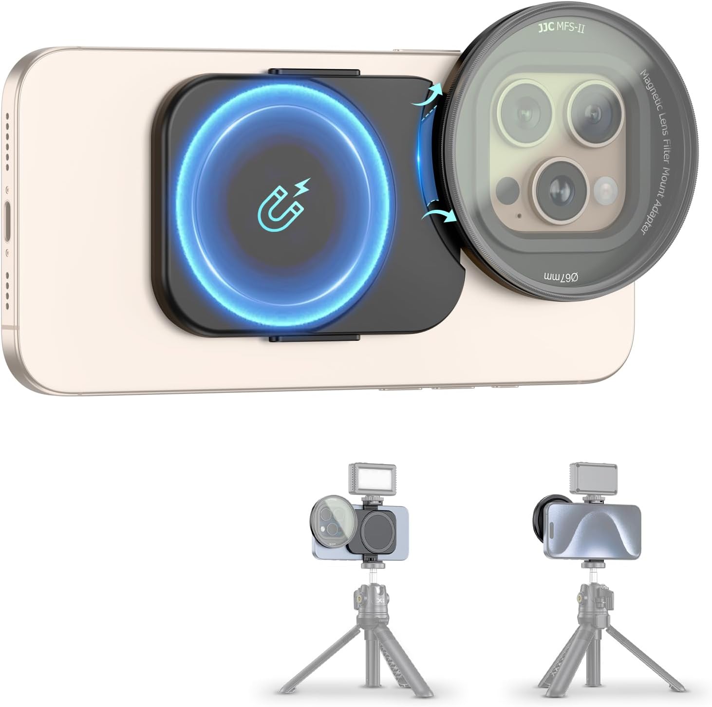 67mm Phone Lens Filter Adapter for iPhone 16/15/14 Pro Max