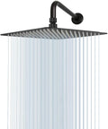 NearMoon Square Rain Shower Head With Extension Arm - 12 in Matte