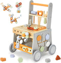 labebe Wooden Baby Walker and Tool Toy - Adjustable Speed Learning