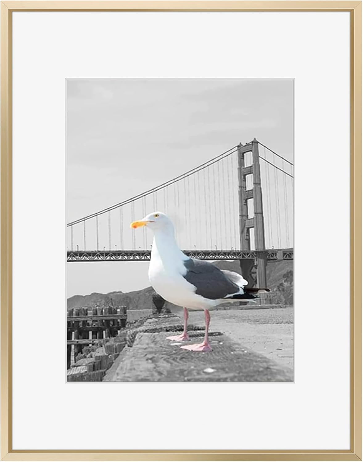 Frametory 16x20 Metal Picture Frame with Mat for 11x14 Photos