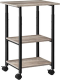 Printer Stand 3-Tier Under Desk Cart - Mobile Heavy Duty Storage