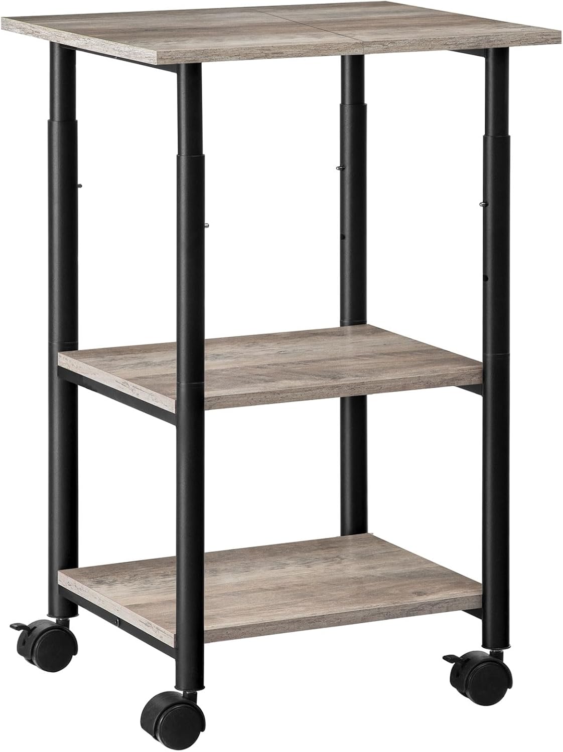 HOOBRO 3-Tier Printer Stand with Wheels for Office Efficiency