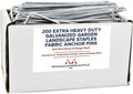 Galvanized Garden Stakes 200 Pack 6 in Extra Heavy Duty - Durable Hold