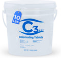3 in Stabilized Chlorine Tabs 10 lbs - Slow Dissolve for Pools