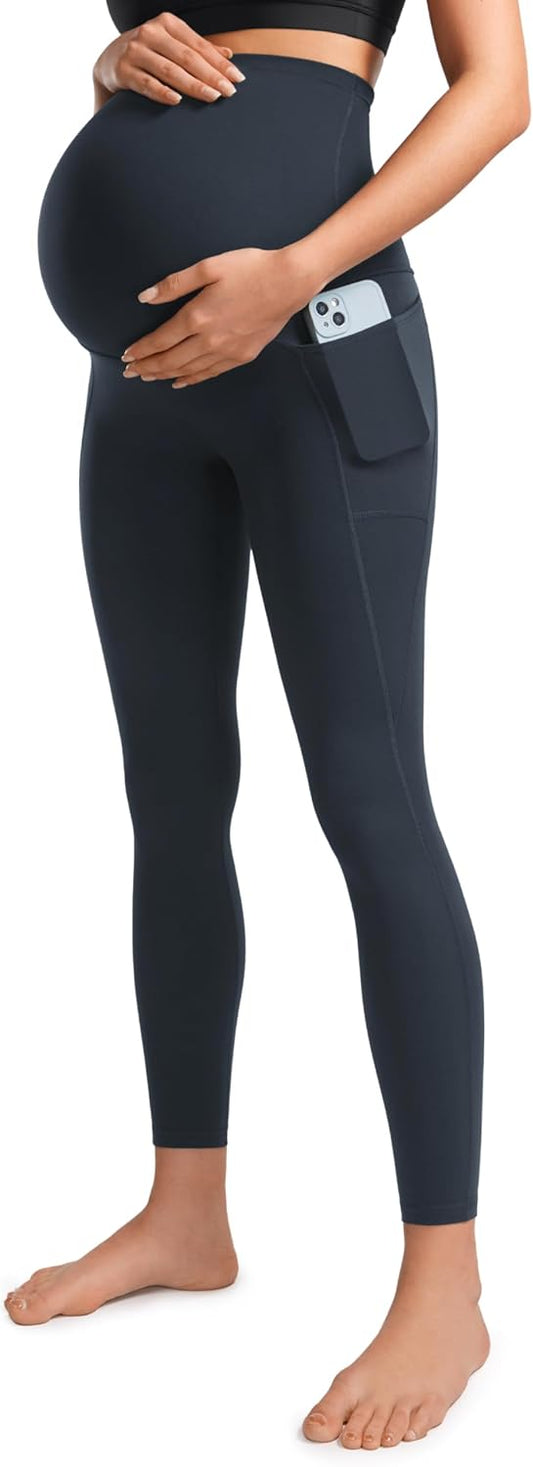 CRZ YOGA Womens Butterluxe Maternity Leggings with Pockets