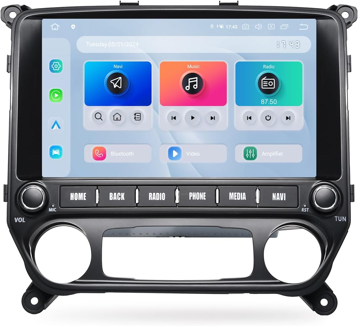 Dasaita 8GB+256GB Car Stereo for Chevrolet Silverado 2014-2019