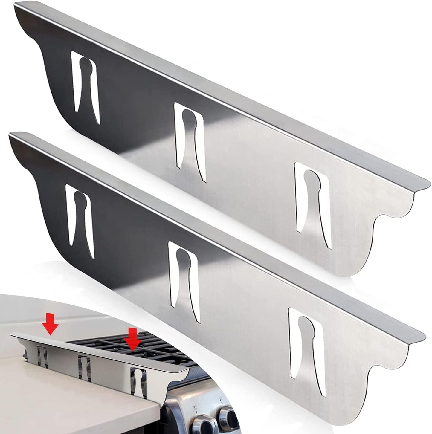 Stainless Steel Stove Gap Covers for a Clean Kitchen Space