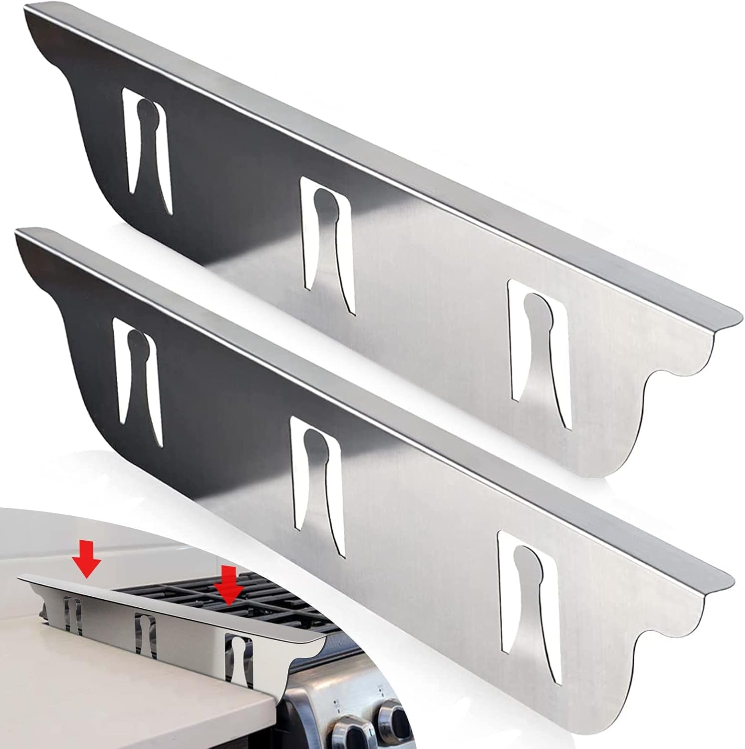 Stainless Steel Stove Gap Covers for a Clean Kitchen Space