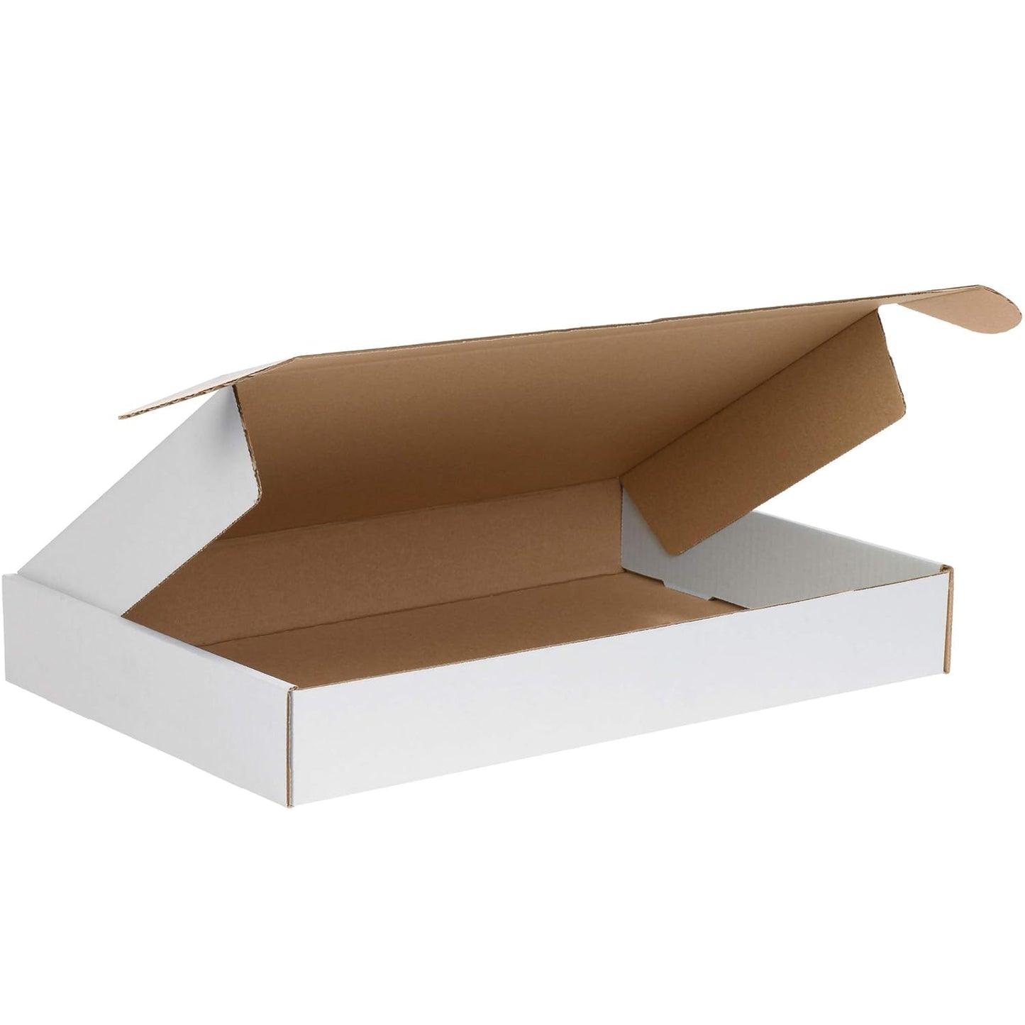 BOX USA BMFL18122 White Corrugated Boxes for Document Storage