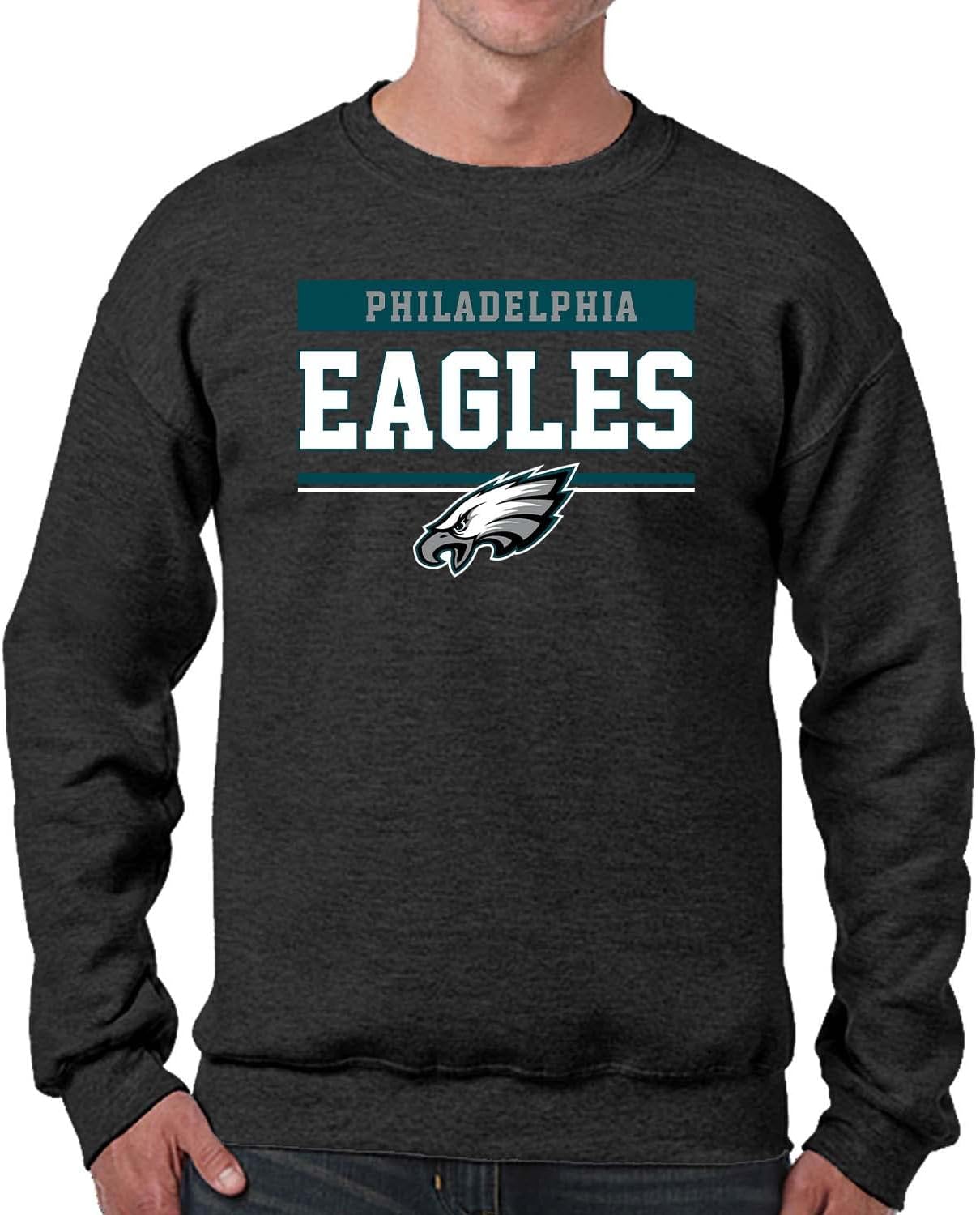 Philadelphia Eagles Charcoal Crewneck Sweatshirt for Gameday
