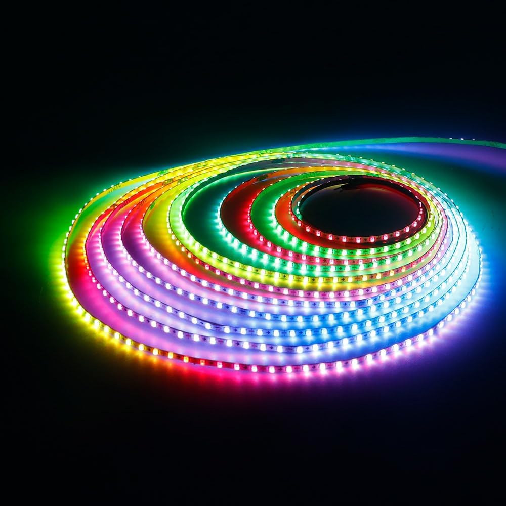 16.4FT WS2812B Ultra Narrow LED Strip for Dream Color Lighting