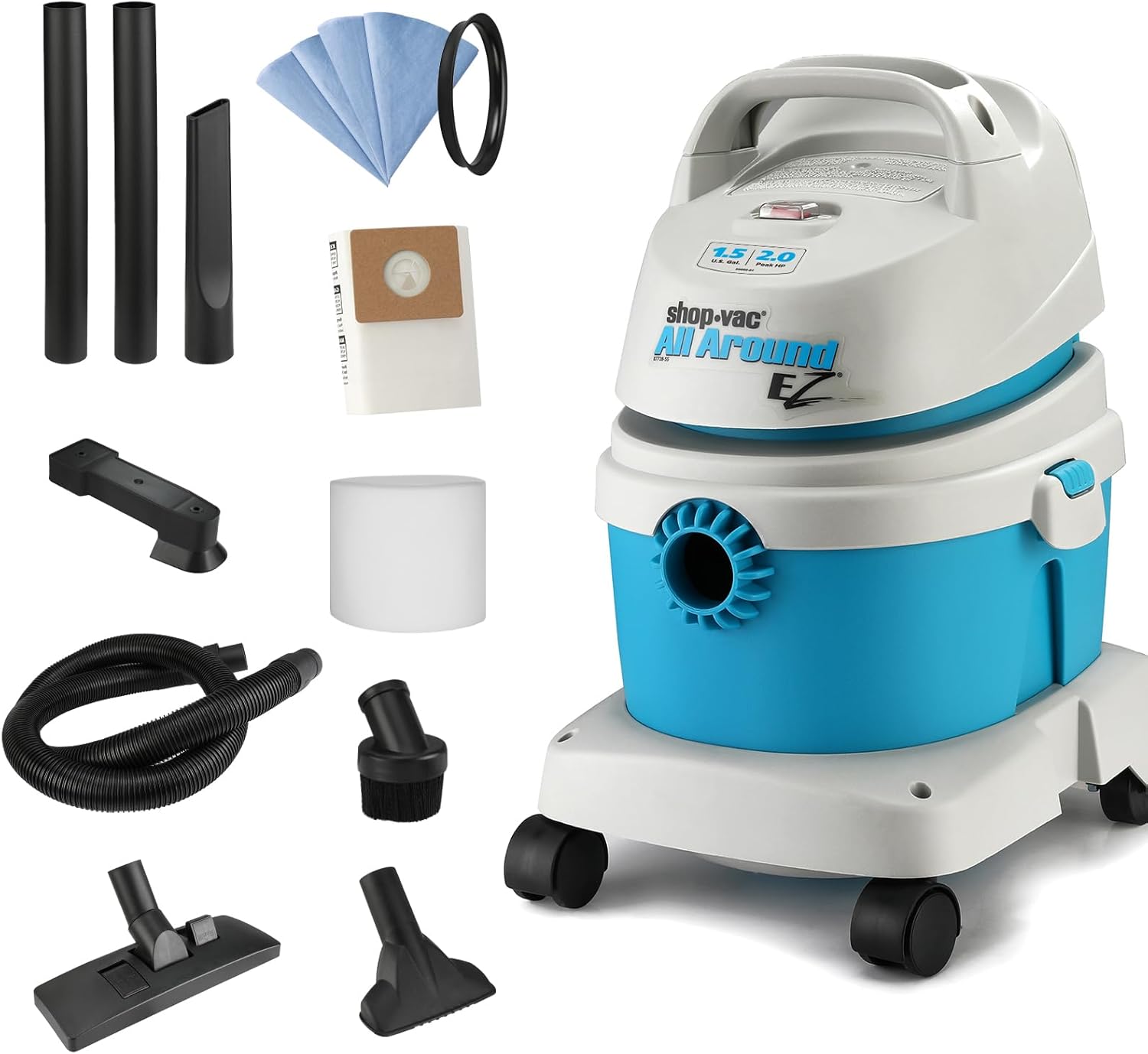 Shop-Vac 1.5 Gallon Wet/Dry Vacuum for Home and Vehicles