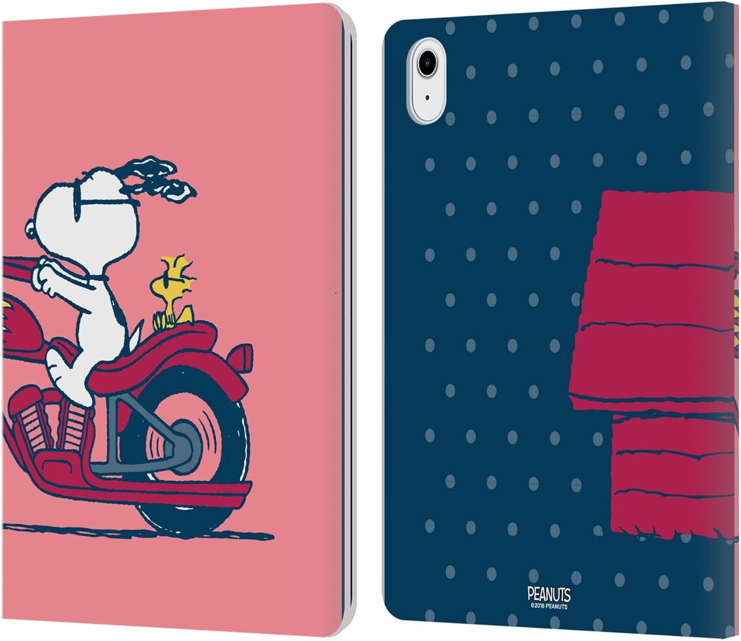 Peanuts Snoopy & Woodstock Leather Wallet Case for iPad Air