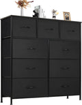 ANTONIA 9-Drawer Fabric Dresser for Bedroom - Space-Saving Storage