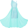 Girls Sequin One Shoulder Dress Size 6-14 - Sparkle for Special