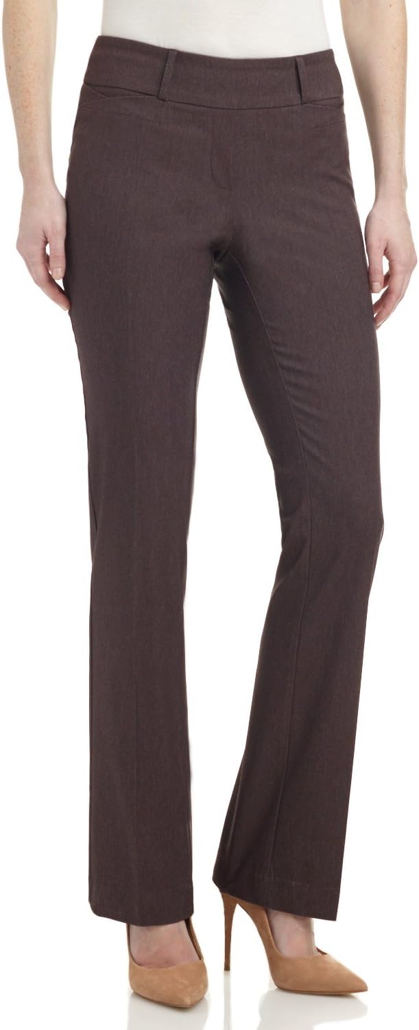 Rekucci Womens Ease into Comfort Fit Bootcut Stretch Pants