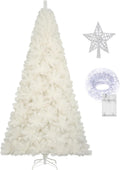 KTKDE 5ft White Christmas Tree - Full PVC Branches, Easy Assembly