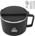 Stainless Steel Ramen Bowl Set - Portable & Stylish!