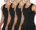 Men Compression Muscle Undershirts Slimming Tank Top 4 Pack - Body