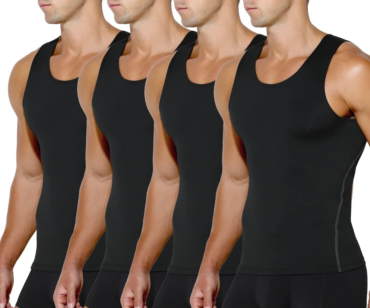 Arjen Kroos Men's Compression Muscle Undershirts for Slimming