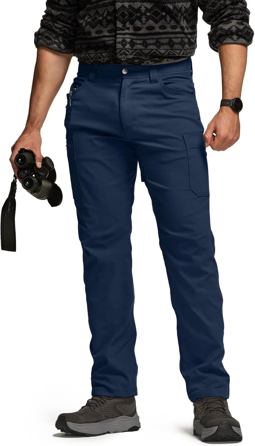 CQR Men's Active Flex Tactical Pants for All-Season Comfort