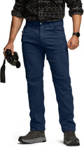 CQR Men's Active Flex Tactical Pants - Water Resistant Lightweight