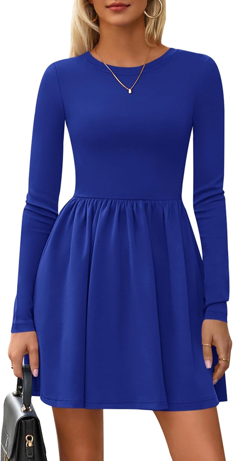 PRETTYGARDEN Women's Long Sleeve Mini Dresses for Fall 2025