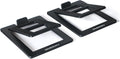 C-1 Desktop Speaker Stands for Small Speakers - Tilted Steel Pair