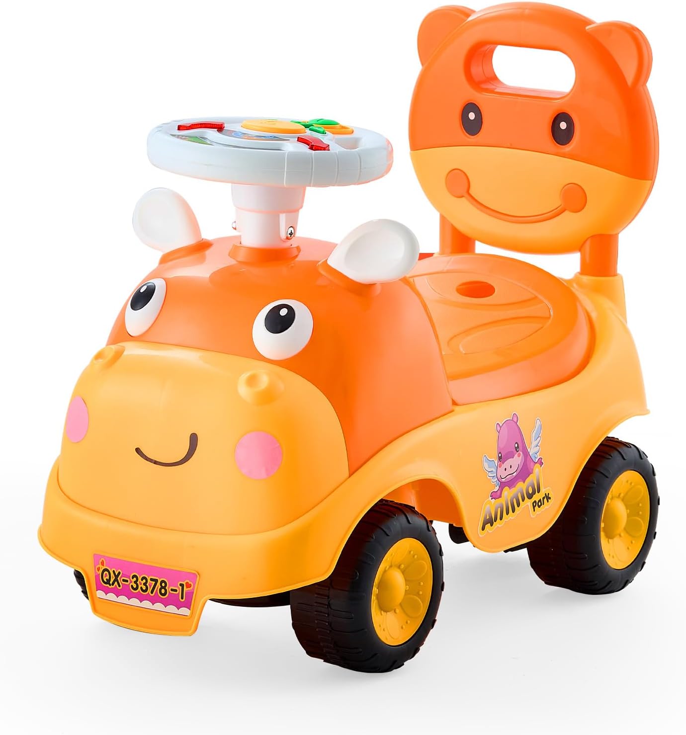 VEVOR Ride On Toddler Push Car for Kids with Music & Storage