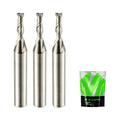 Upcut Spiral Router Bit Set 1/8 in Cutting Dia 3PCS - Smooth Cuts