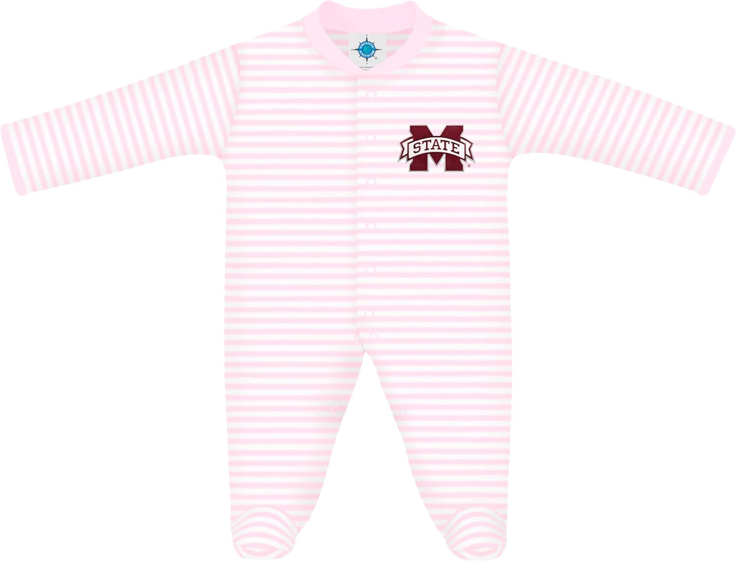 Creative Knitwear College Baby Striped Footed Romper for Kids