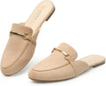 MUSSHOE Mules for Women Backless Loafers - Comfortable SlipOn Flats