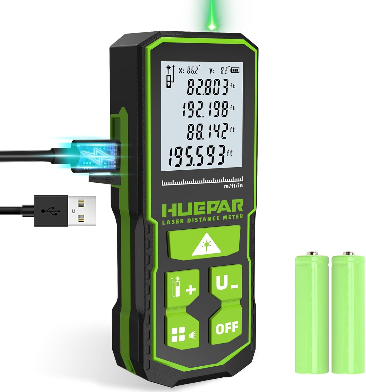 Huepar Professional Green Laser Measuring Tool for Precision