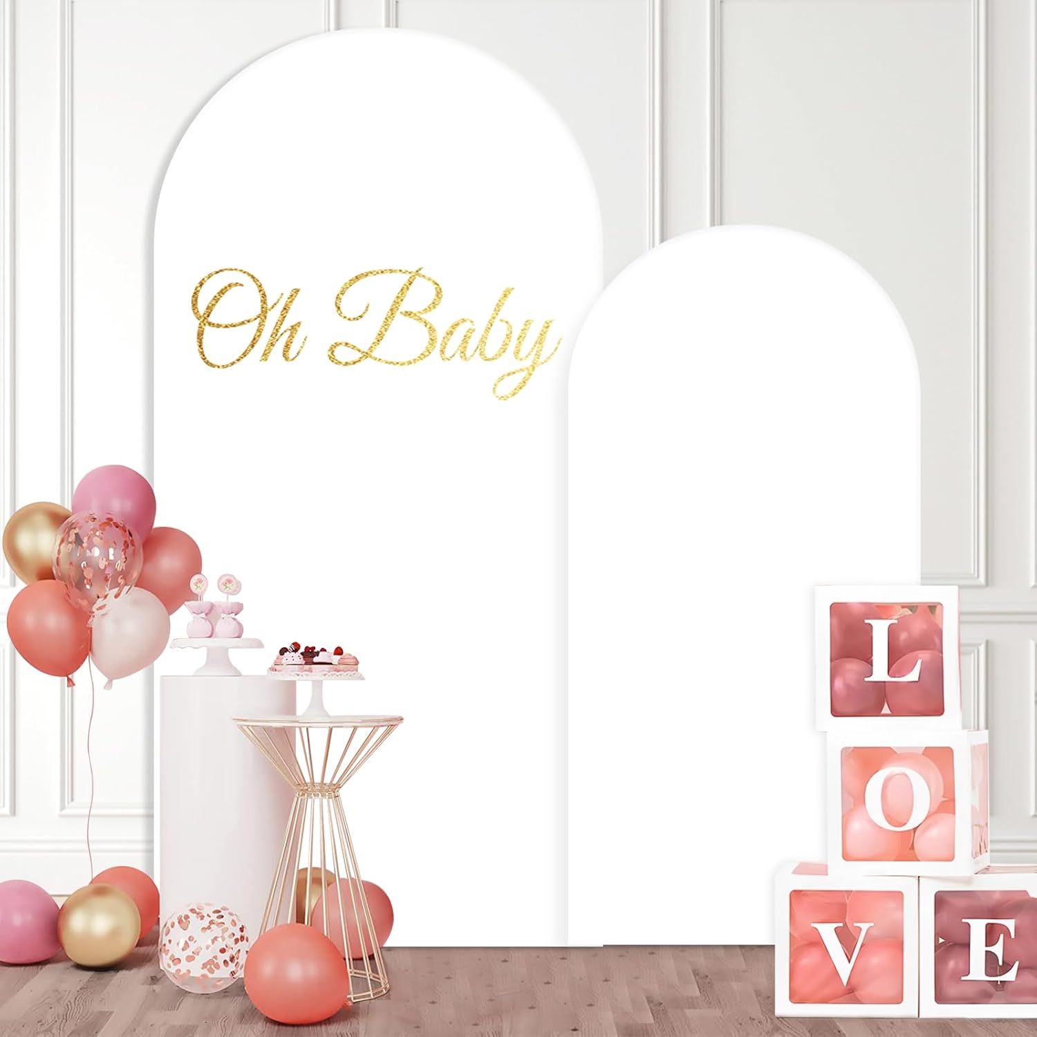 Premium Spandex Arch Backdrop Cover Set for Events and Parties