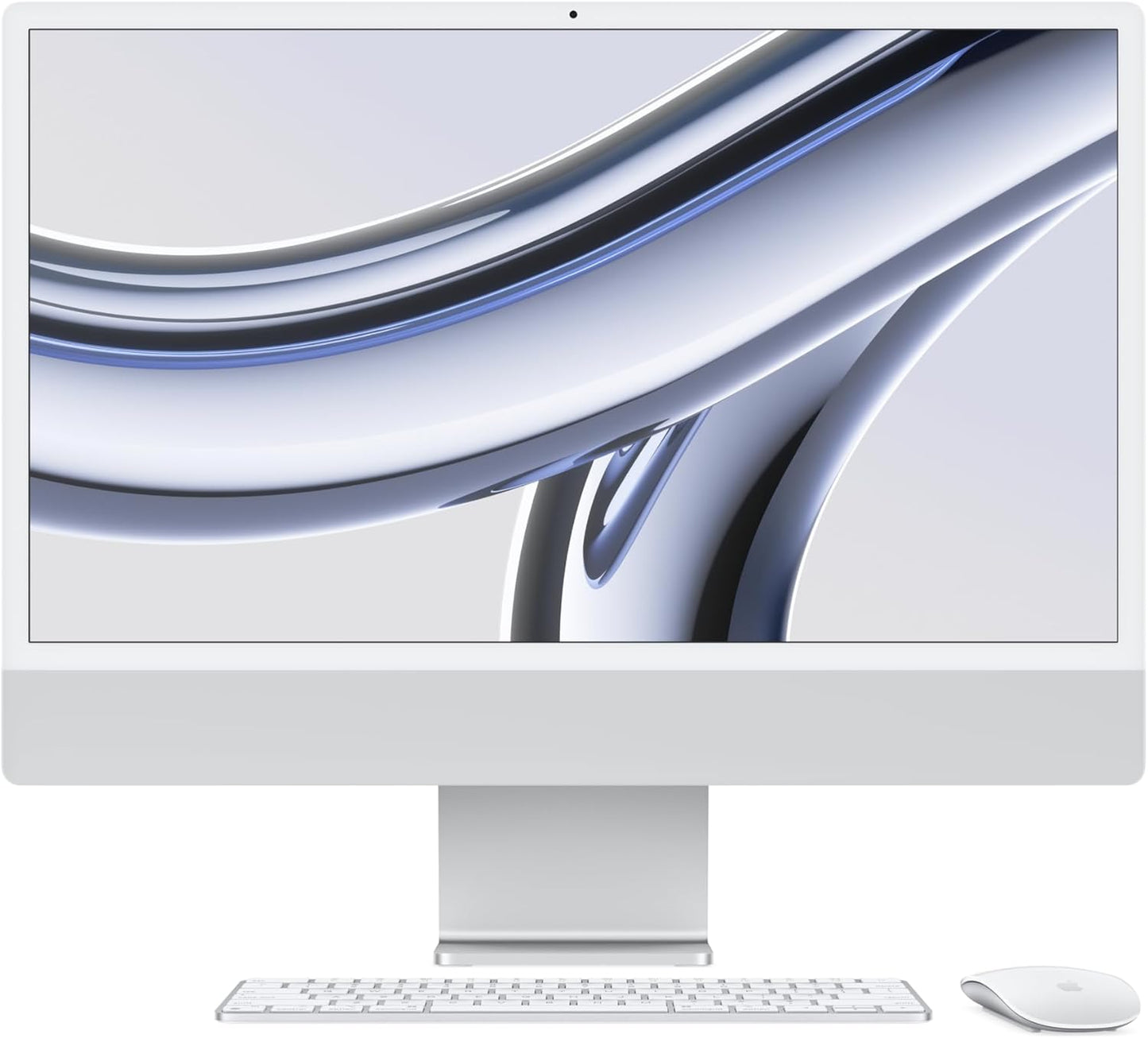 2023 Apple iMac with M3 Chip - 24-inch, 8GB RAM, Silver