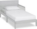 Dream On Me Brookside Wooden Toddler Bed in Pebble Grey - Safe Low Bed