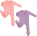 Rayon from Bamboo Baby Footed Pajamas 2-Pack - Newborn-24 Months