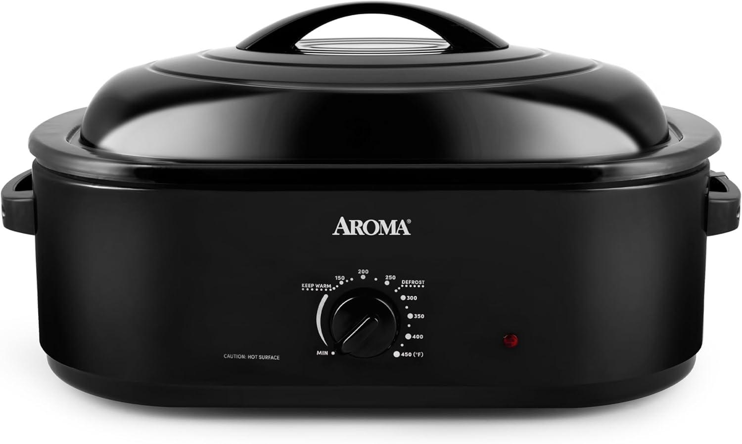 AROMA 18Qt Roaster Oven with Self-Basting Lid for Turkey