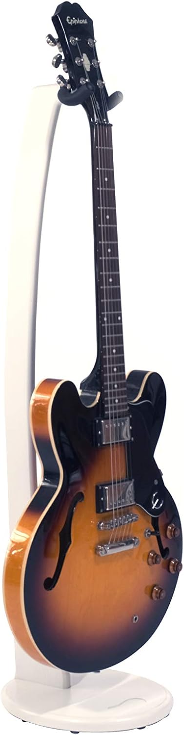 Ruach GS-1 Wooden Guitar Hanger - White | Display Your Guitars Stylishly