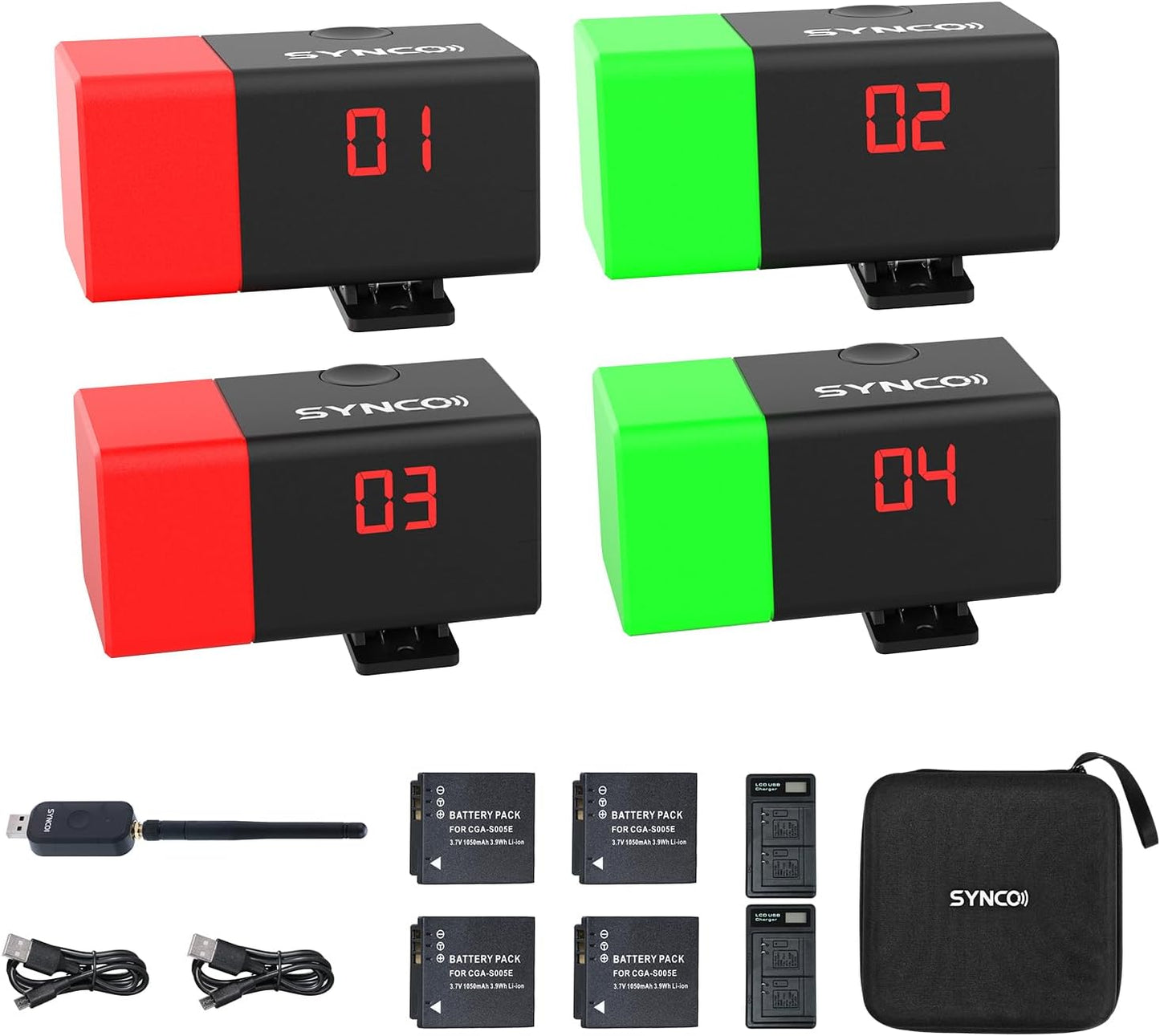 SYNCO 4 Tally Lights System for Efficient Multicamera Control