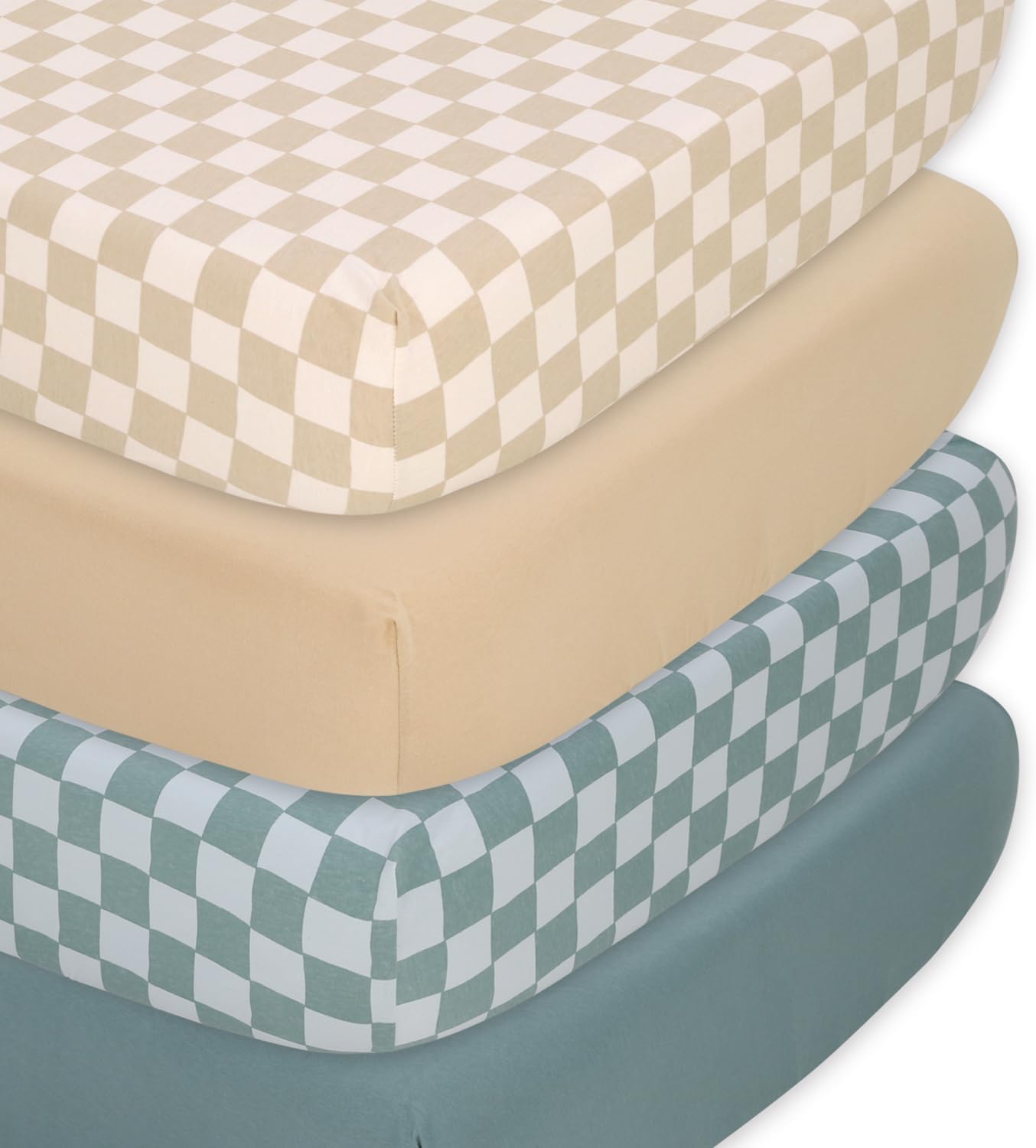 Organic Fitted Crib Sheet Set for Baby - Soft & Breathable