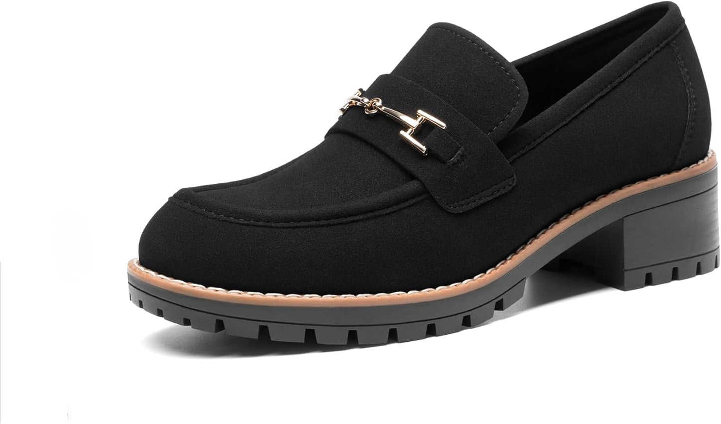 DREAM PAIRS Women's Chunky Loafers for Stylish Comfort