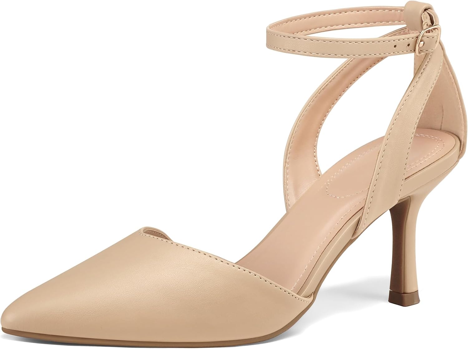 mysoft Women's Pointed Toe Kitten Low Heels for Any Occasion