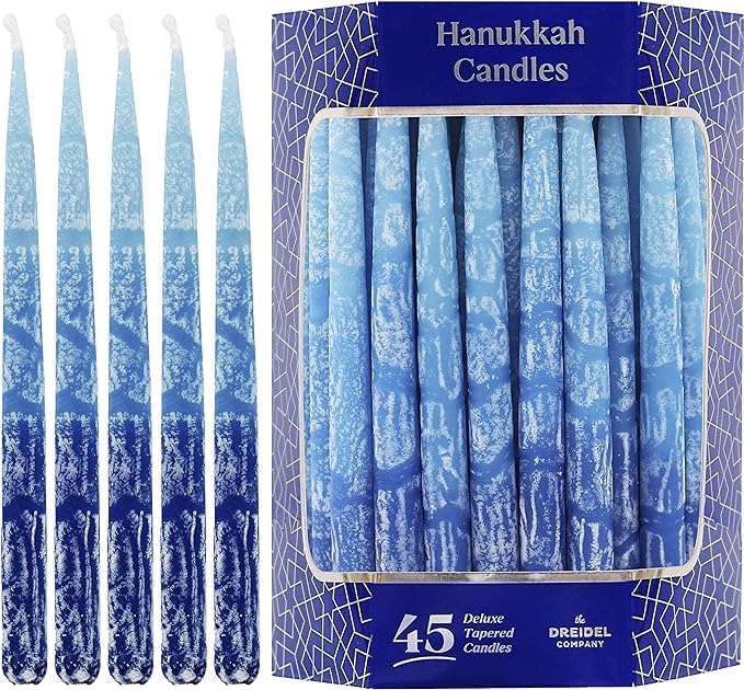 10-Pack Hanukkah Deluxe Candle Set for Memorable Celebrations