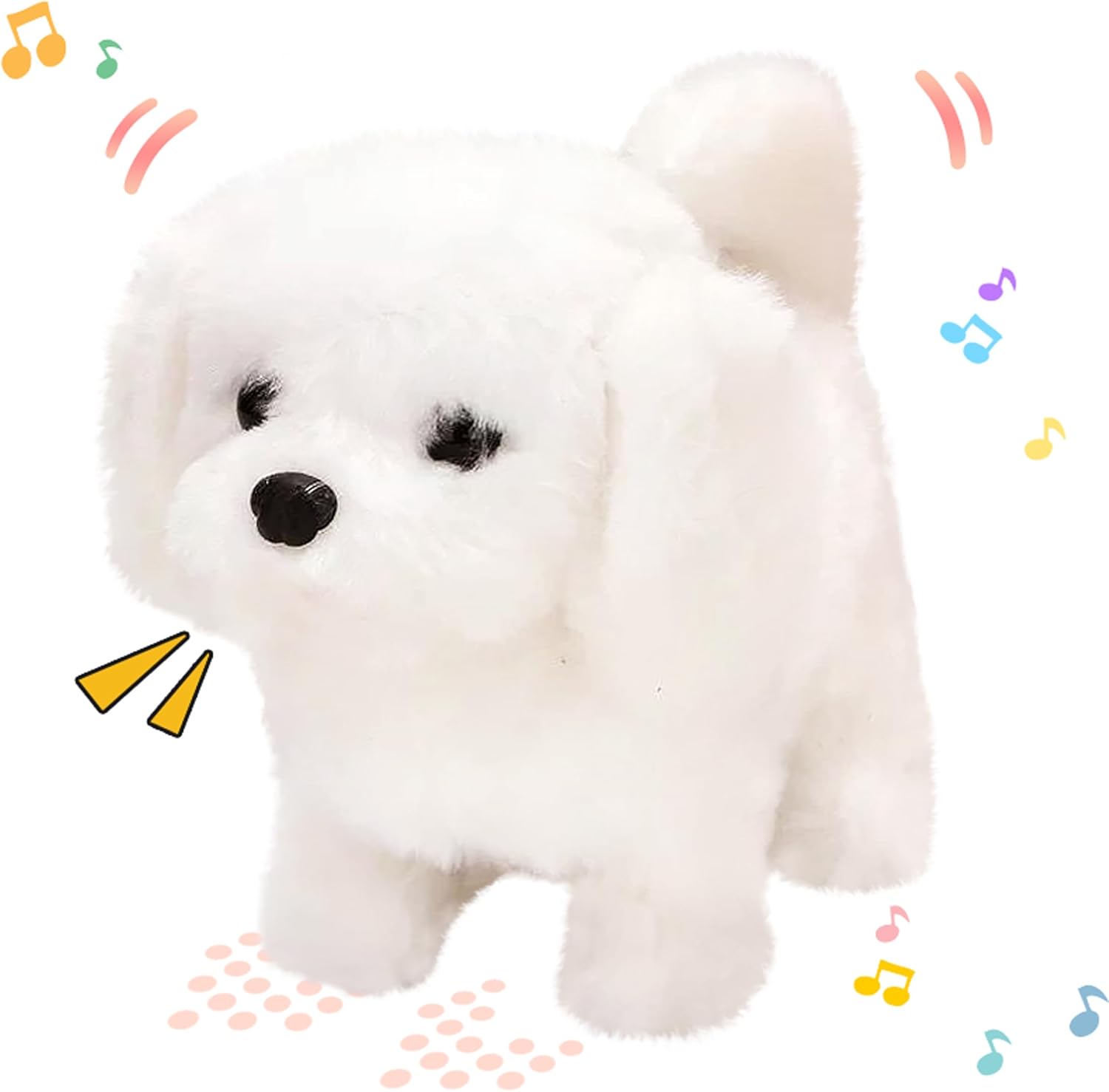 Interactive Nodding Head Bichon Toy - Gifts for Toddlers
