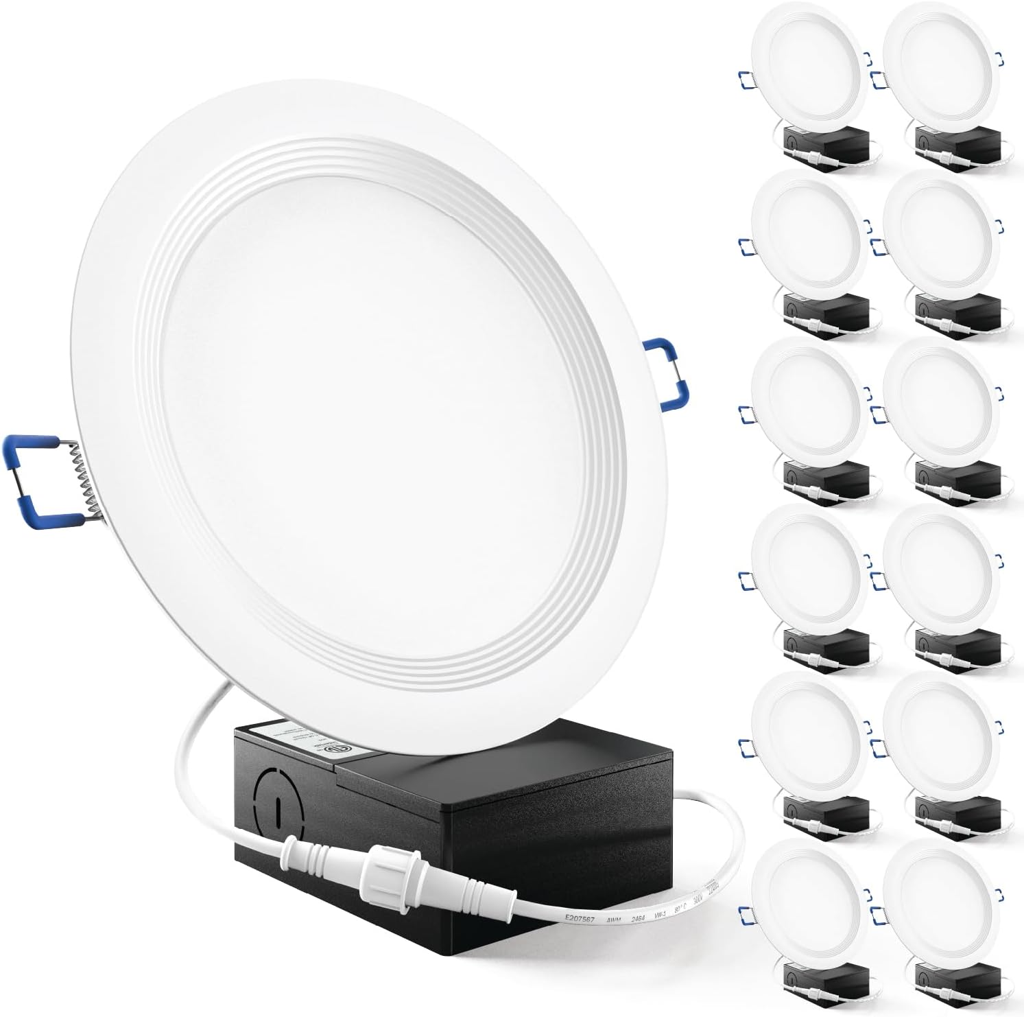 Sunco 12 Pack 6 Inch LED Recessed Lights for Bright Spaces
