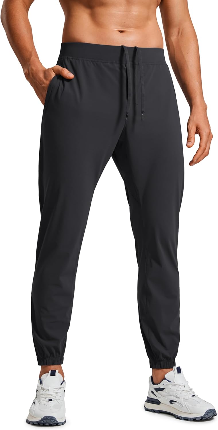 CRZ YOGA Athletic Joggers for Men - Lightweight Training Pants