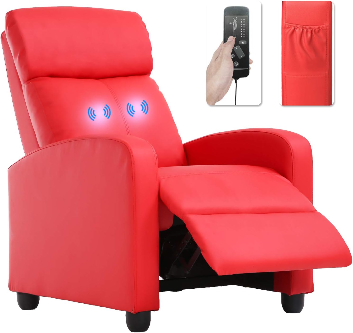 BestMassage Recliner Chair with 2 Point Massage Function