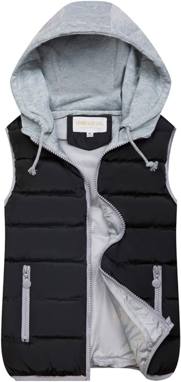 Gihuo Women's Puffer Vest: Warm Quilted Hooded Jacket for Winter